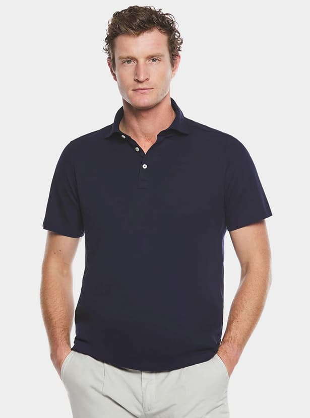 Polo manica corta in cotone piquet