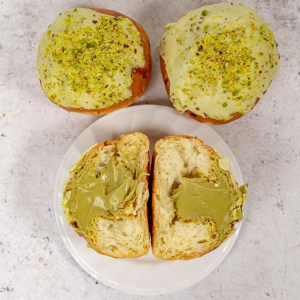Bomboloni farciti al pistacchio
