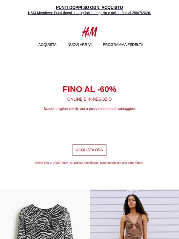 Fino al -60% | Saldi ancora in corso