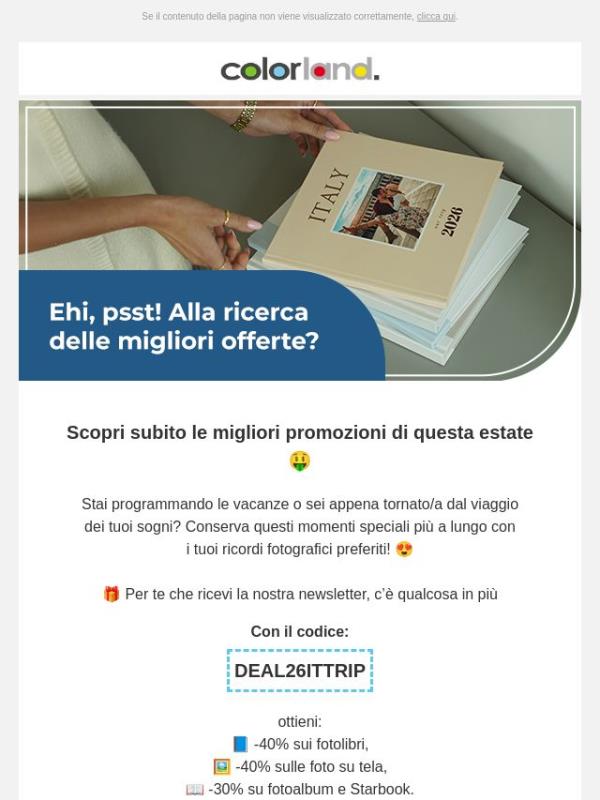 Scopri subito le migliori promozioni di questa estate 🤑