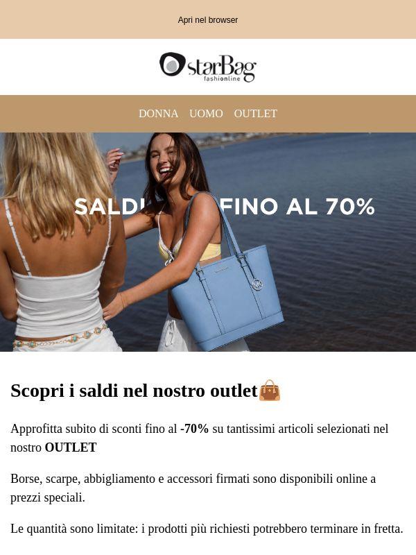 🔥Scopri i nuovissimi saldi nel nostro OUTLET