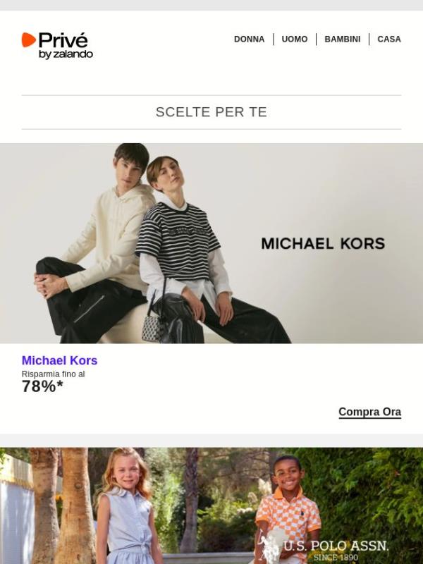 U.S. Polo Assn., Michael Kors & Saucony ⎪ Elettrizzanti offerte per te