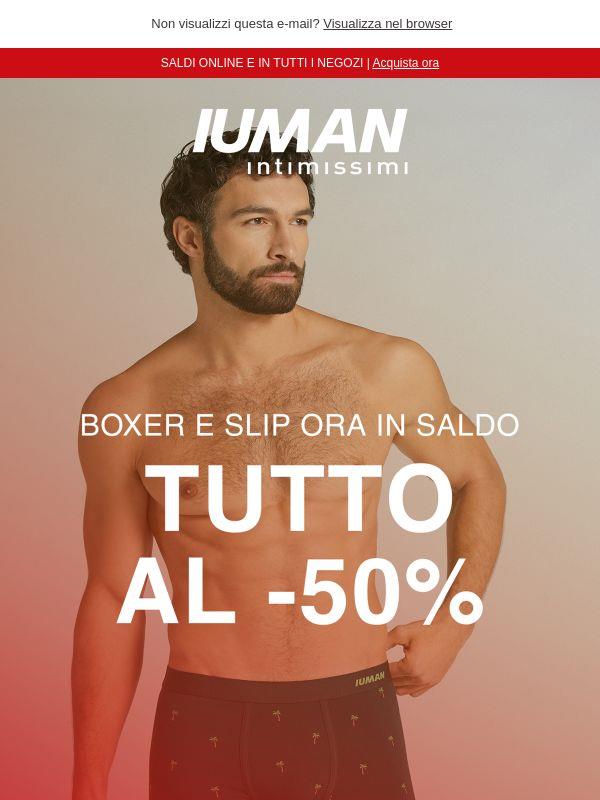 Boxer e slip in SALDO al -50% 🩲