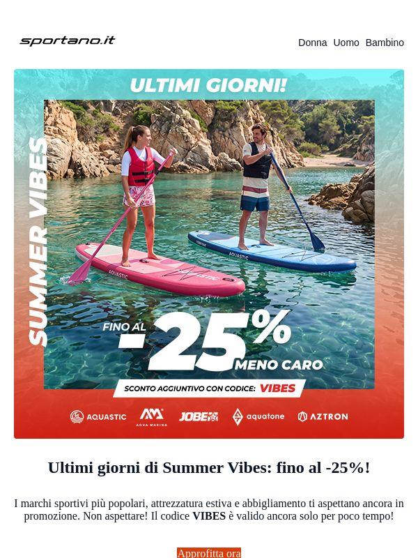 Ultima occasione per gli acquisti estivi a prezzi più convenienti! ⏳