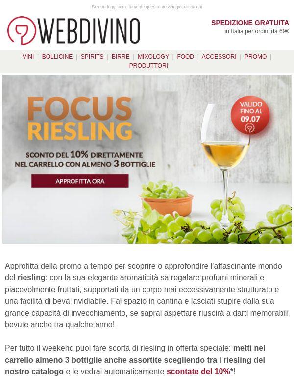 Focus Riesling 🟡 -10% fino a giovedì!
