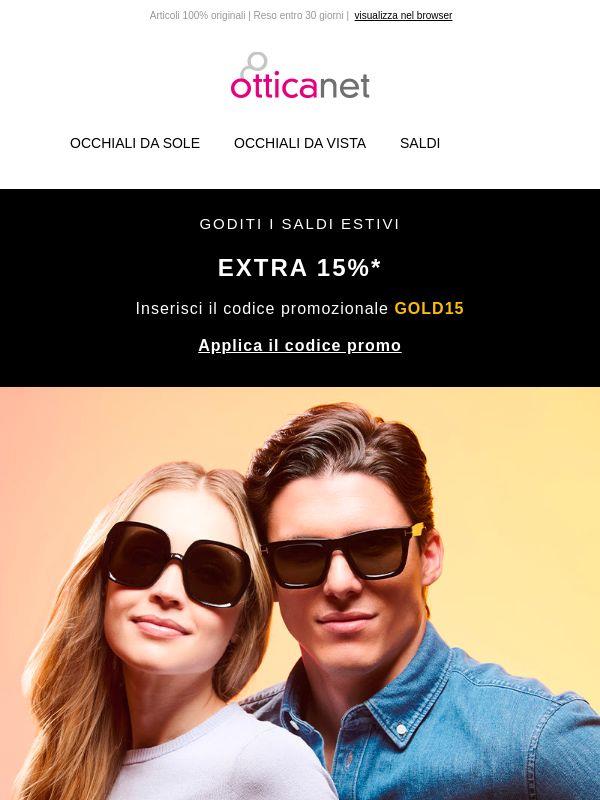 15% di sconto su tutto il sito, non perderlo!