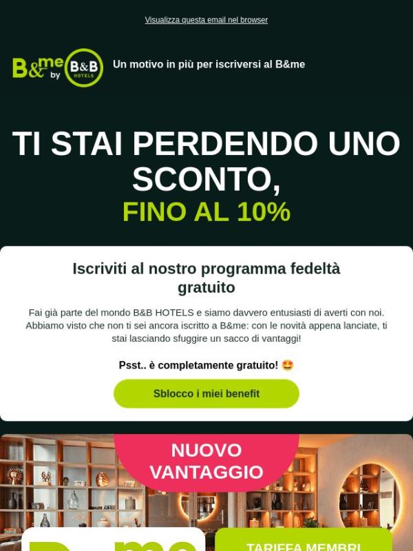 ✨ NEW: Ti stai perdendo fino al 10% di sconto