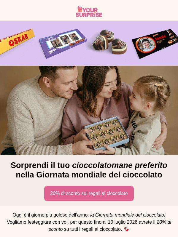 Giornata mondiale del cioccolato: festeggiala con il 20% di sconto sul tuo cioccolato preferito!