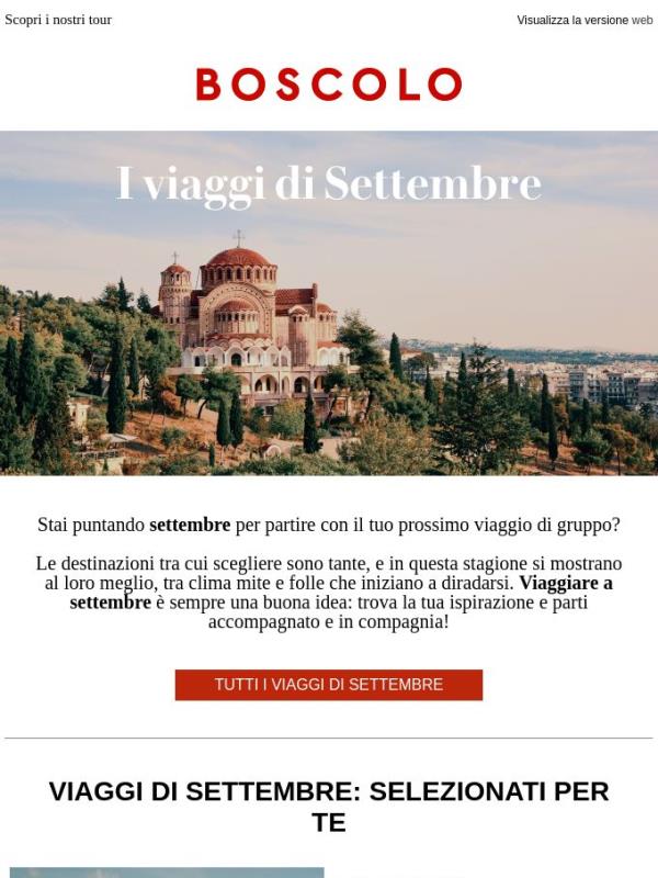 Vuoi partire a settembre?