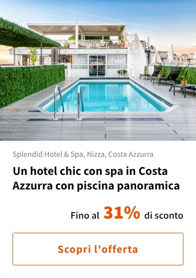 Un hotel chic con spa in Costa Azzurra con piscina panoramica