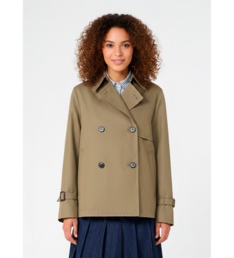 Trench marrone-verdastro Wkdbiglia