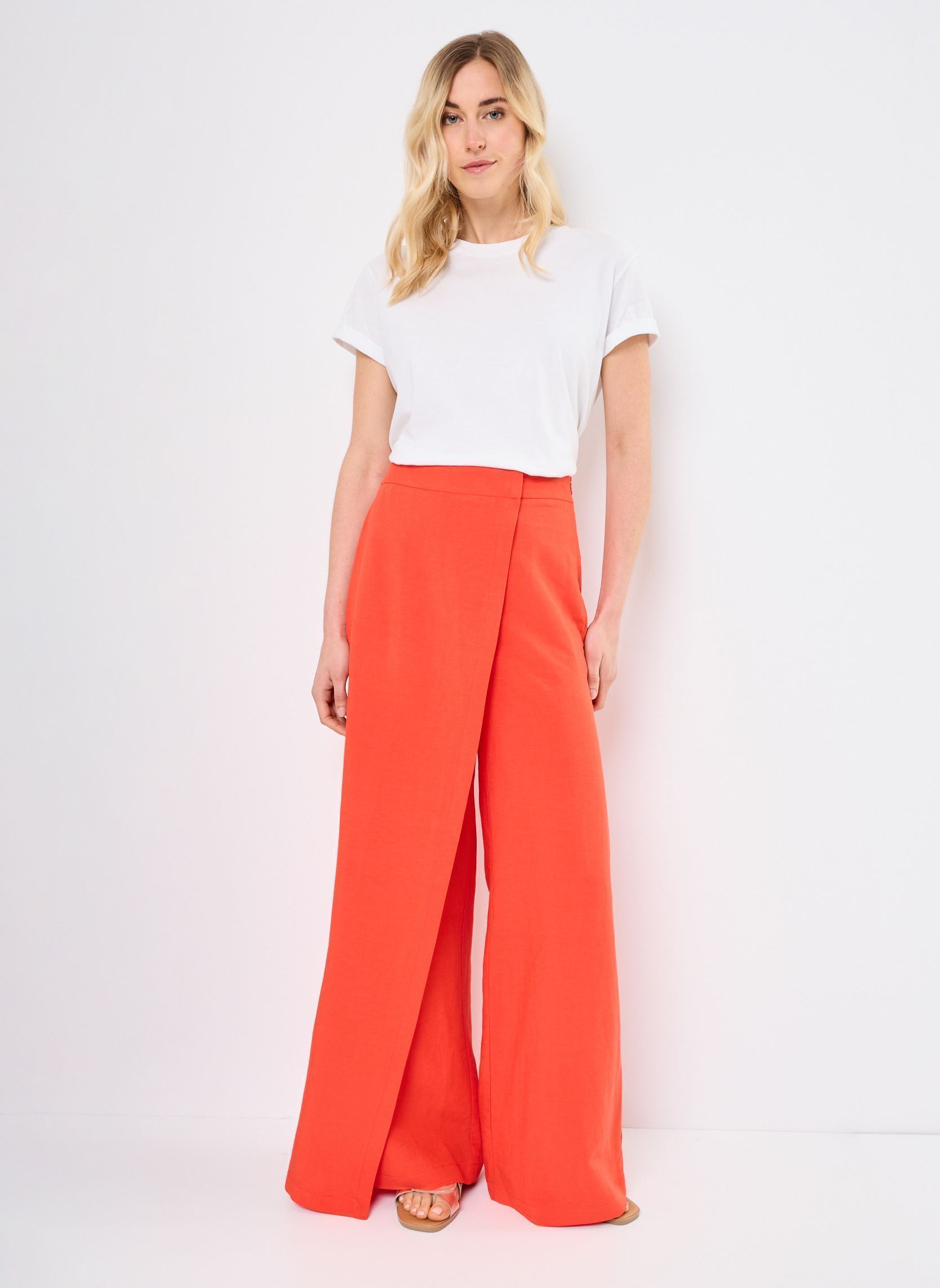La Fée Maraboutée Pantaloni larghi FJ-PA-DOMINGO-V donna arancione