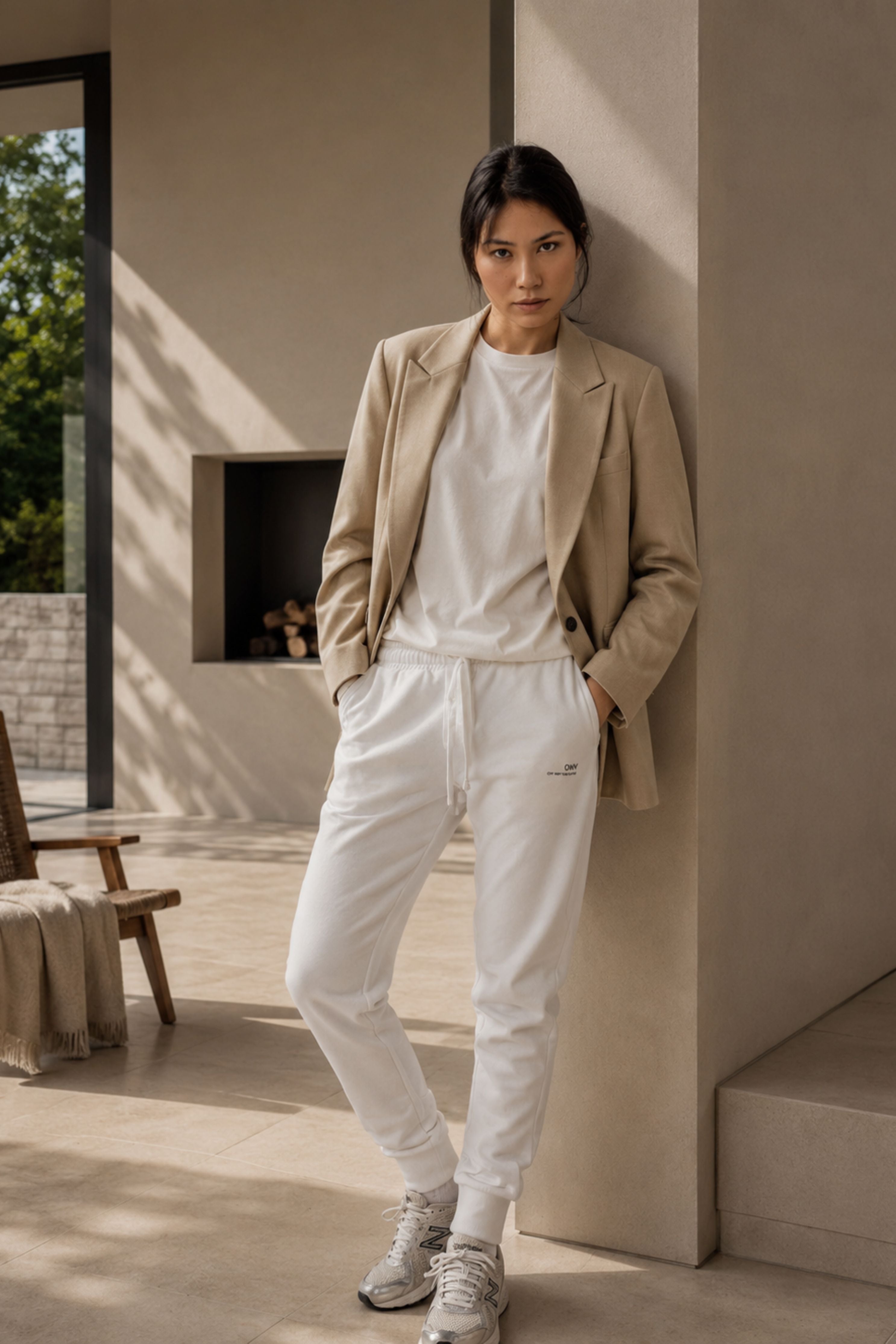 Joggers Bianco