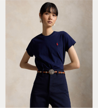 Maglietta girocollo blu navy
