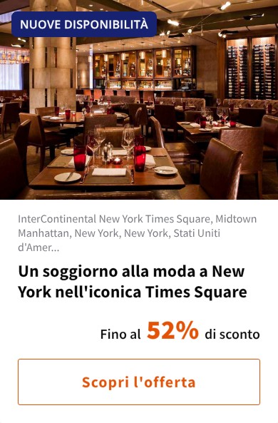 Un soggiorno alla moda a New York nell'iconica Times Square