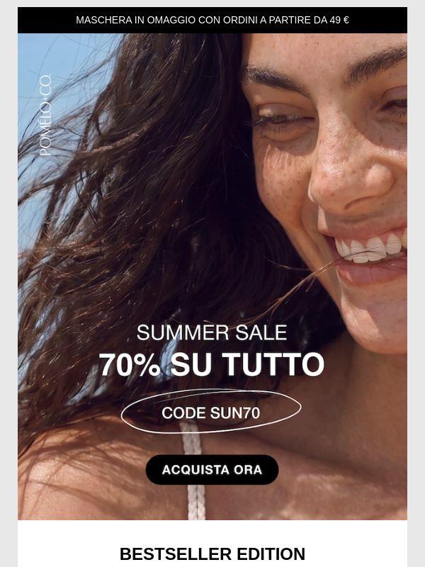 70% sui tuoi preferiti dell'estate + un regalo in omaggio