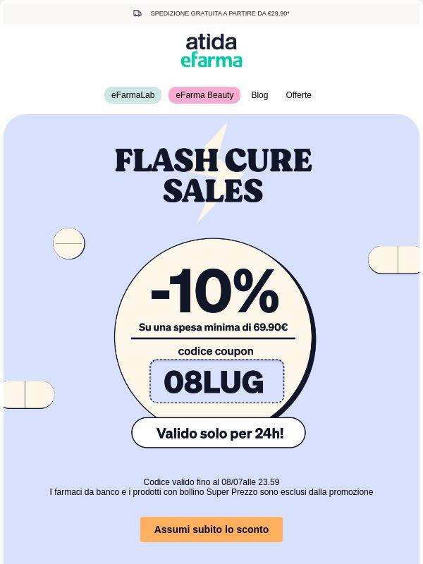 ⚡ Flash Cure Sales | -10% di Sconto per te!