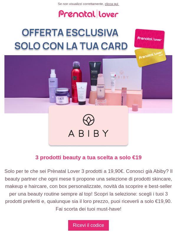 3 prodotti beauty Abiby, un solo prezzo: 19€