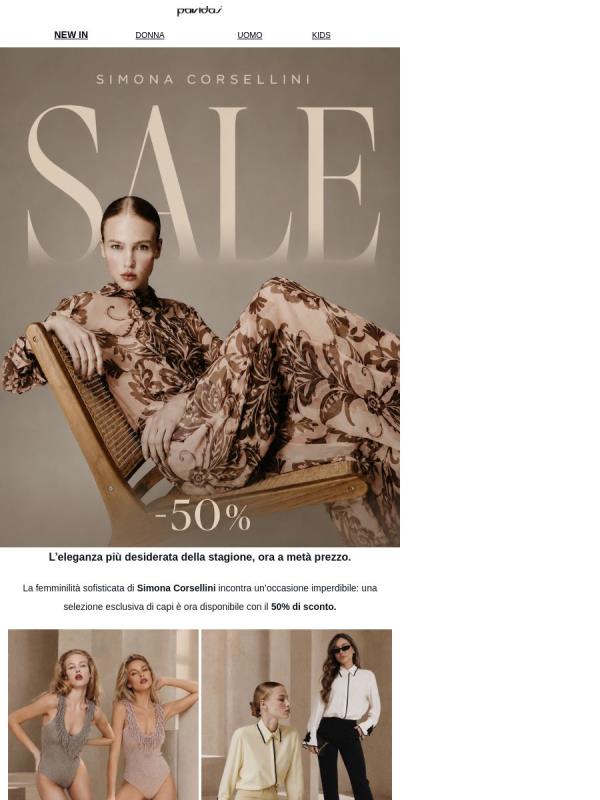 SIMONA CORSELLINI AL -50%