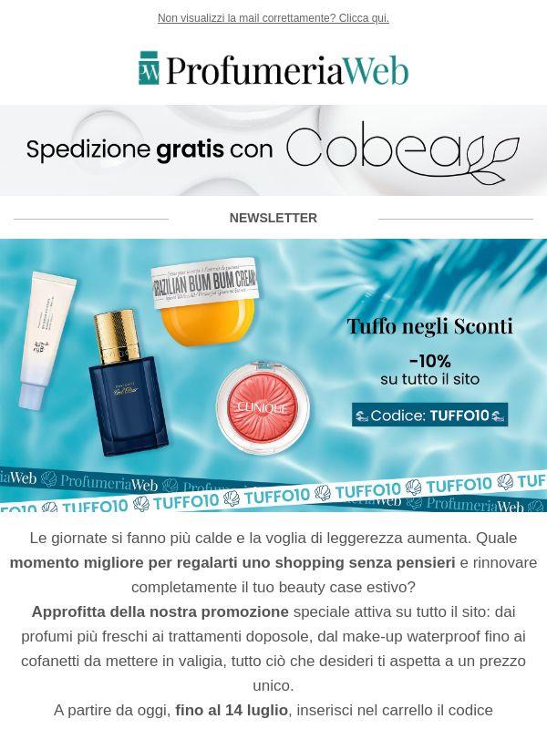 🌊 -10% su tutto il sito: un tuffo nella bellezza!