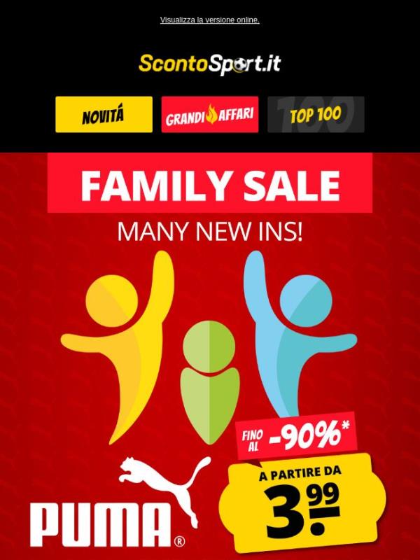 🚨 Saldi PUMA per tutta la famiglia a partire da 3,99 € 🛍️