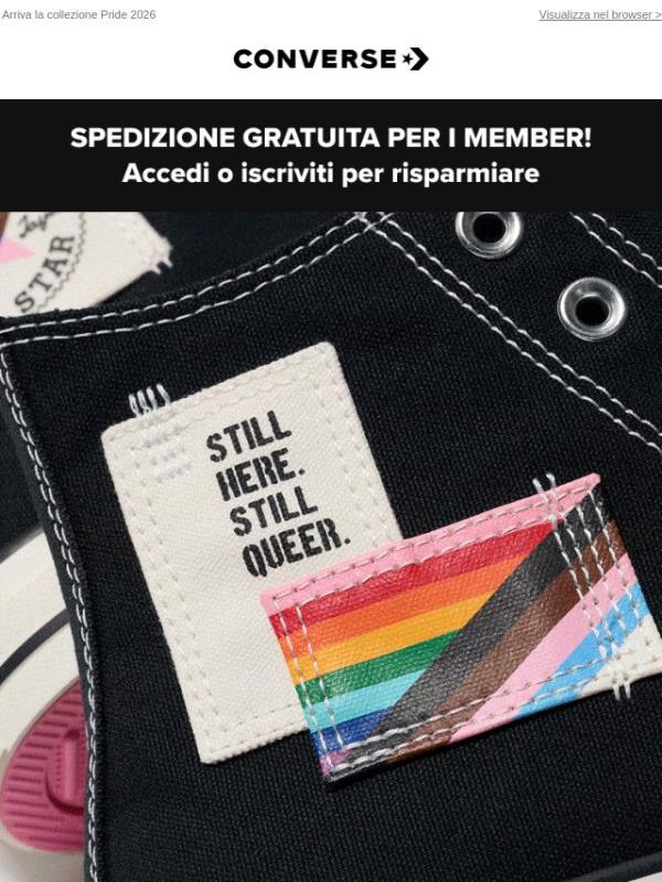 L'orgoglio che provi. Esprimilo con le tue Chuck.