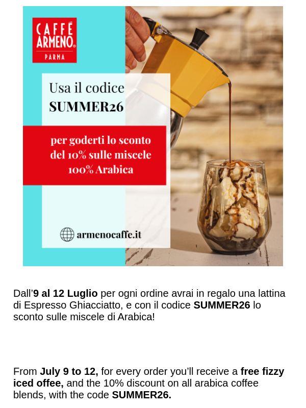 Happy Summer 🧊☕ con il caffè freddo in omaggio!