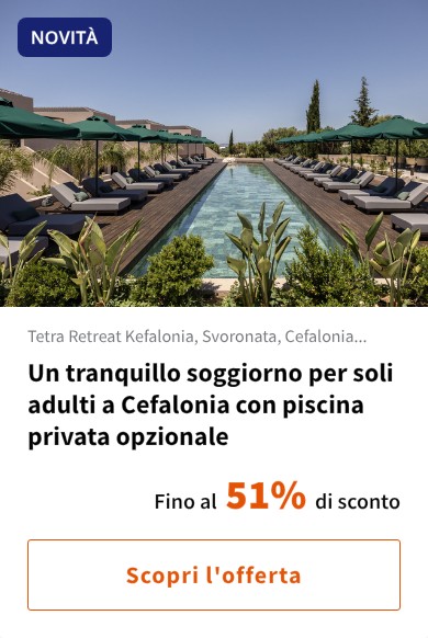 Un tranquillo soggiorno per soli adulti a Cefalonia con piscina privata opzionale