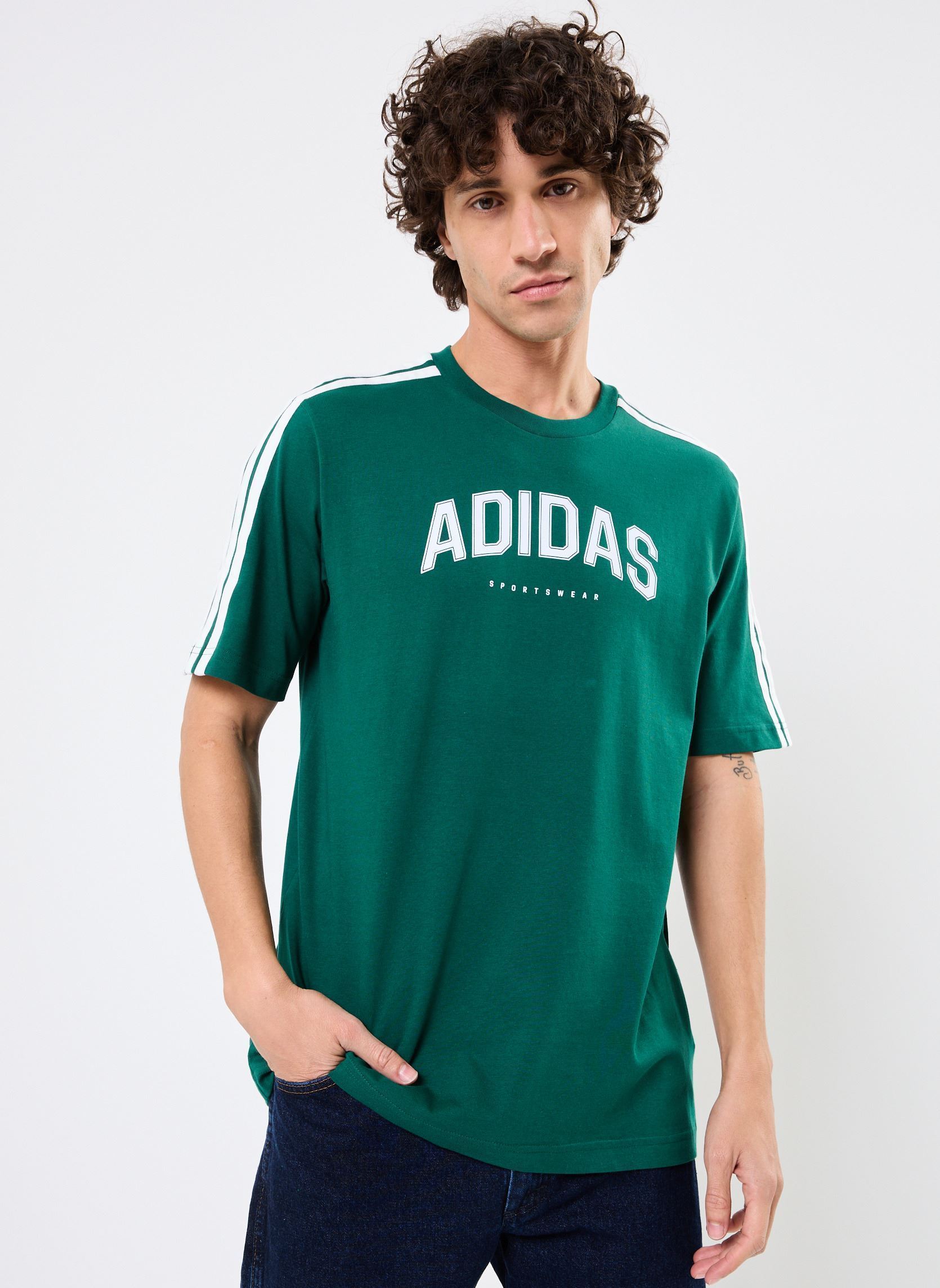 adidas sportswear Tee-shirts manches courtes M C COLLEG TEE homme vert