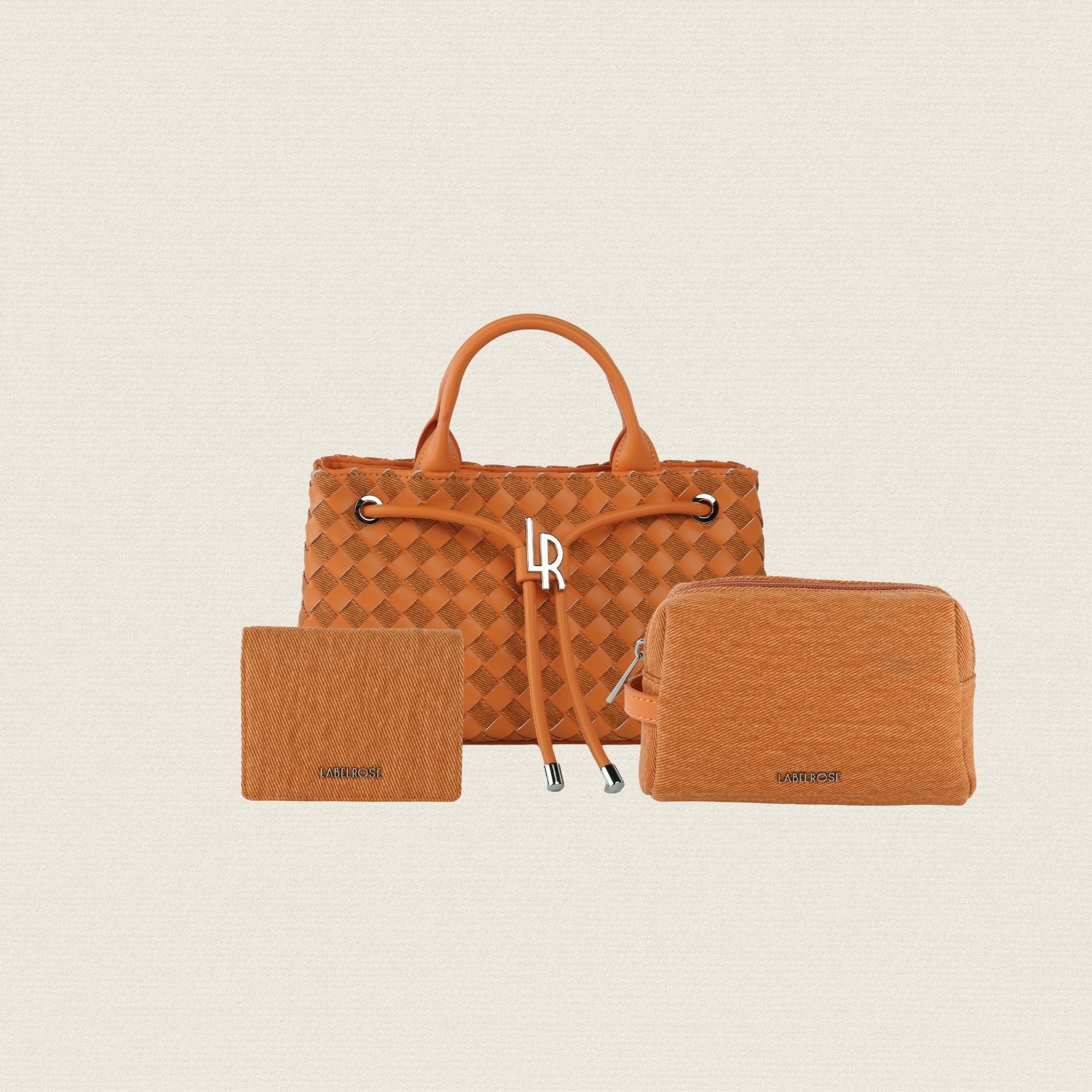 Image of MEGAN DENIM MATCHING SET CUSTOM - ORANGE MANDARIN