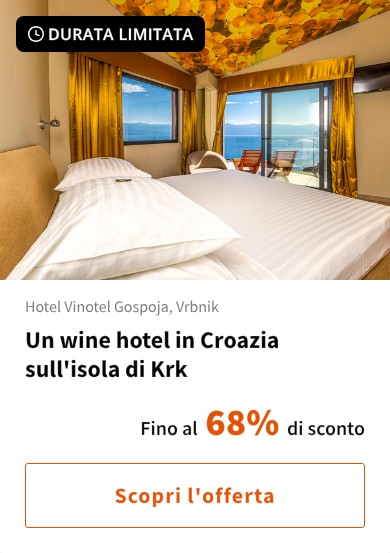 Un wine hotel in Croazia sull'isola di Krk