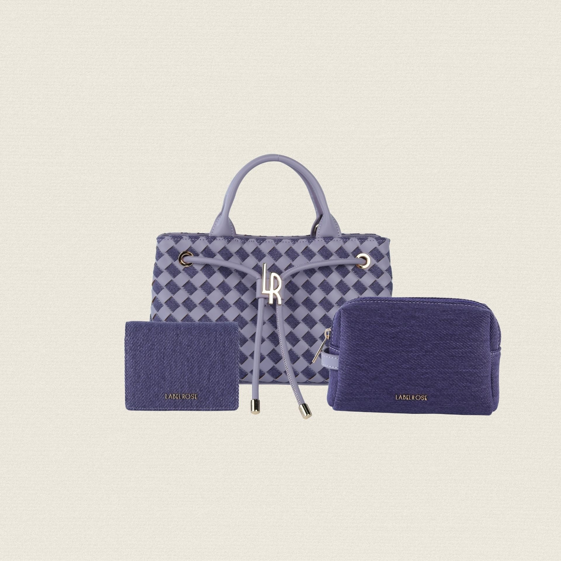 Image of MEGAN DENIM MATCHING SET CUSTOM - VIOLET PLUM