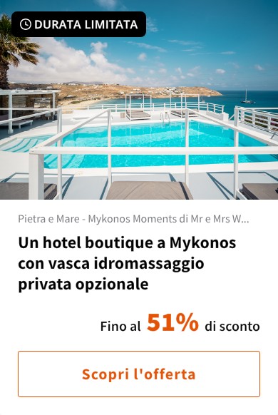 Un hotel boutique a Mykonos con vasca idromassaggio privata opzionale