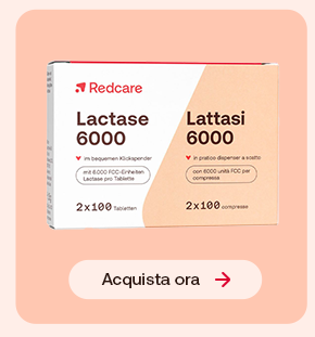 “Confezione Redcare Lattasi 6000 su sfondo rosa con pulsante ‘Acquista ora’.” “Confezione Redcare Lattasi 6000 su sfondo rosa con pulsante ‘Acquista ora’.”