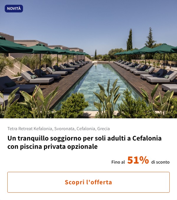 Un tranquillo soggiorno per soli adulti a Cefalonia con piscina privata opzionale