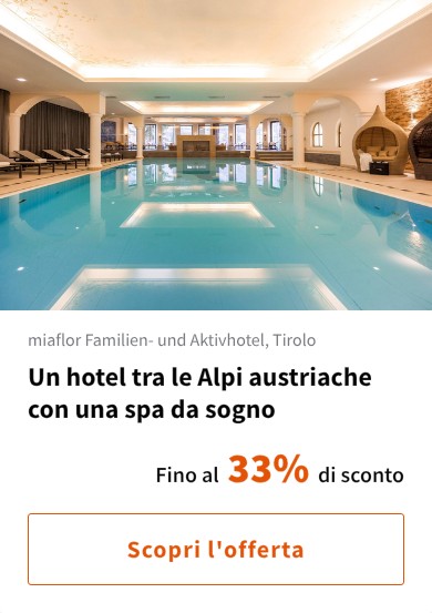Un hotel tra le Alpi austriache con una spa da sogno