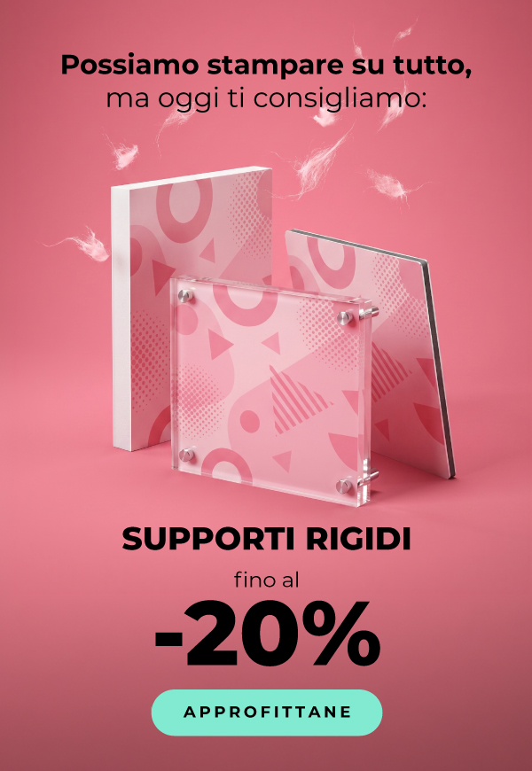 Supporti rigidi fino al -20%
