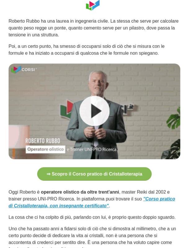 L'ingegnere che ha scelto i cristalli (storia vera)
