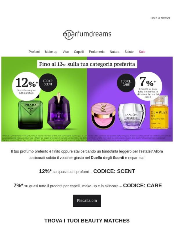 Hey Beauty, risparmia fino al 12% sulla tua categoria preferita 🥰