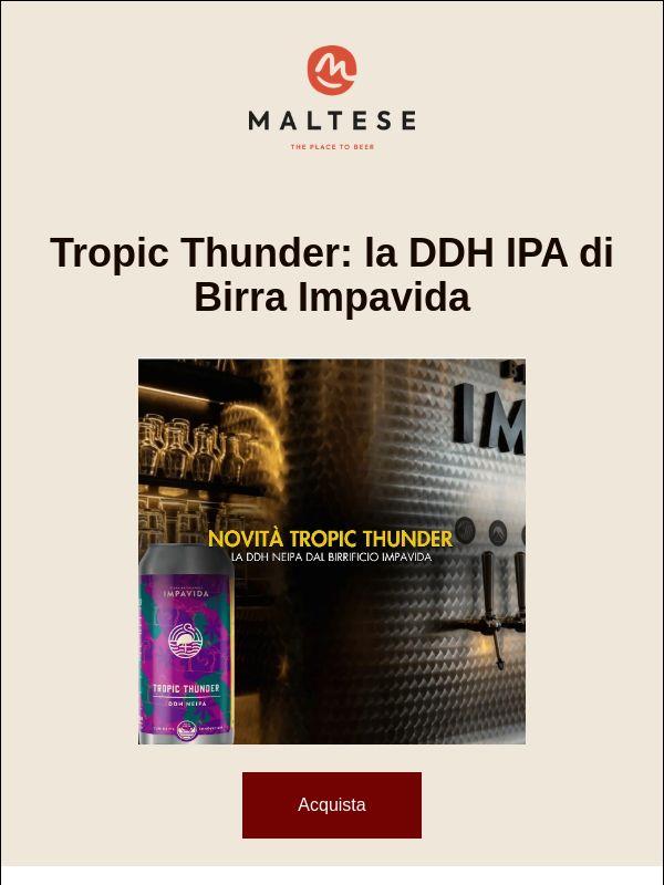 È arrivata Tropic Thunder 🌩️🍍 del Birrificio Impavida