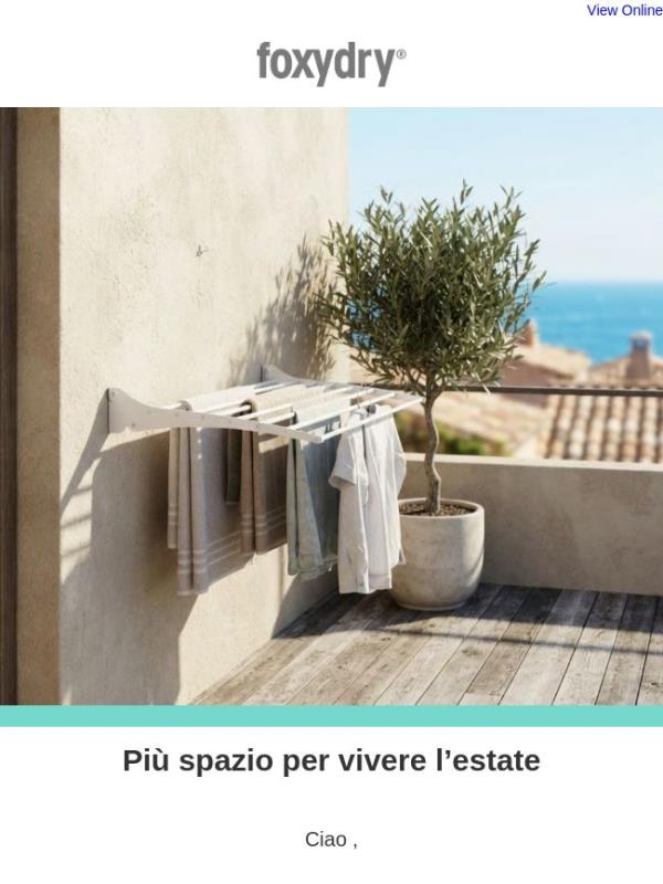 Il tuo balcone merita più spazio