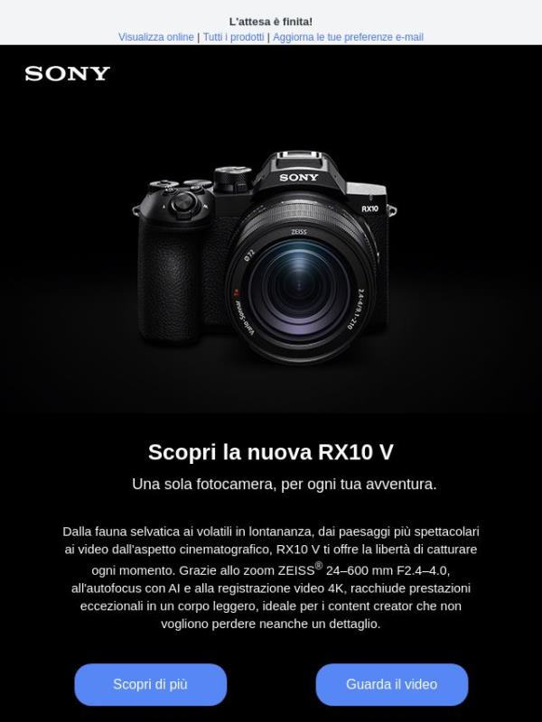Presentazione della nuova RX10 V
