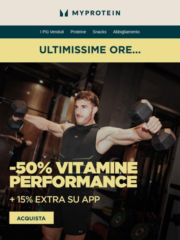 Scade ‼️ -50% sulle Vitamine per la Performance