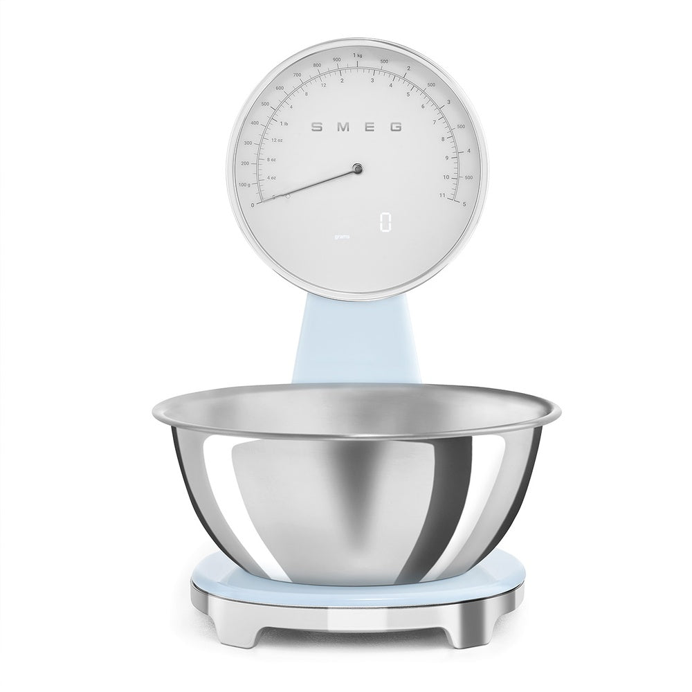 Rechargeable Analog-Digital Kitchen Scale - Sky Blue