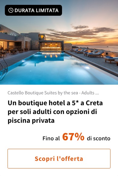 Un boutique hotel a 5* a Creta per soli adulti con opzioni di piscina privata