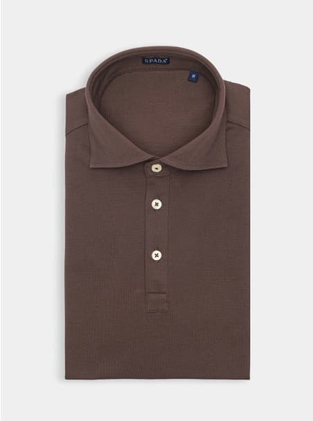 Polo manica corta in cotone piquet