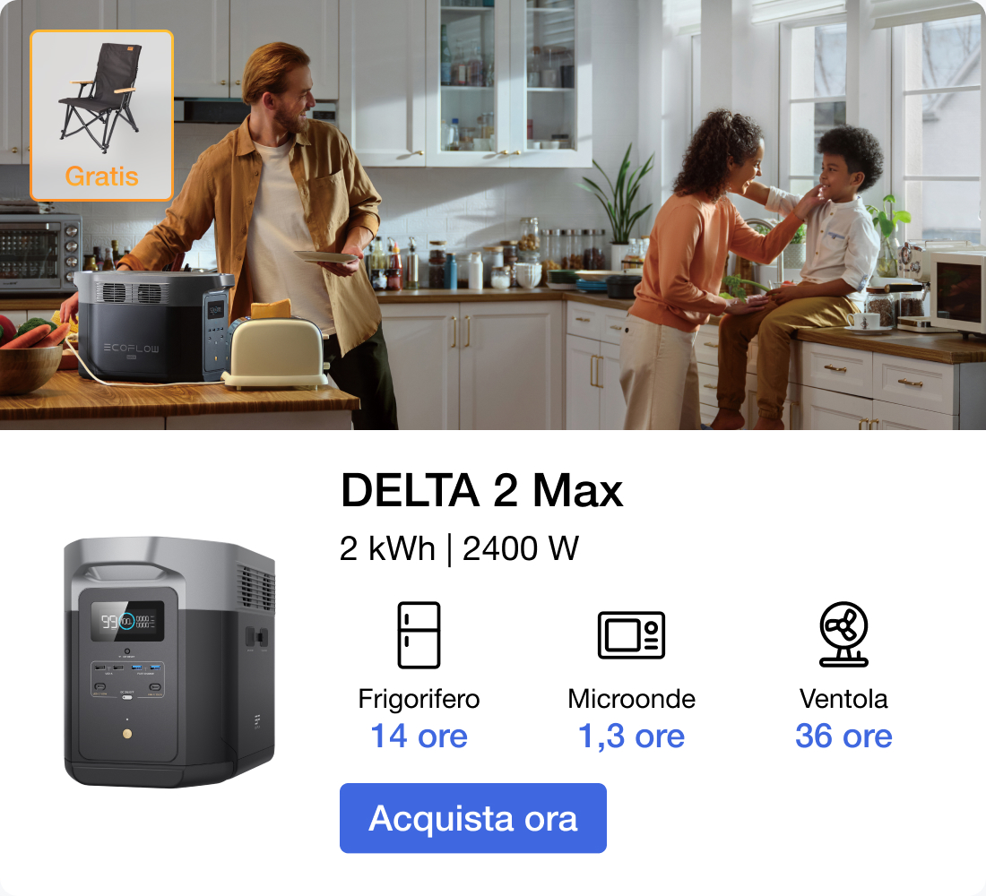 DELTA 2 Max: 2kWh, 2400W