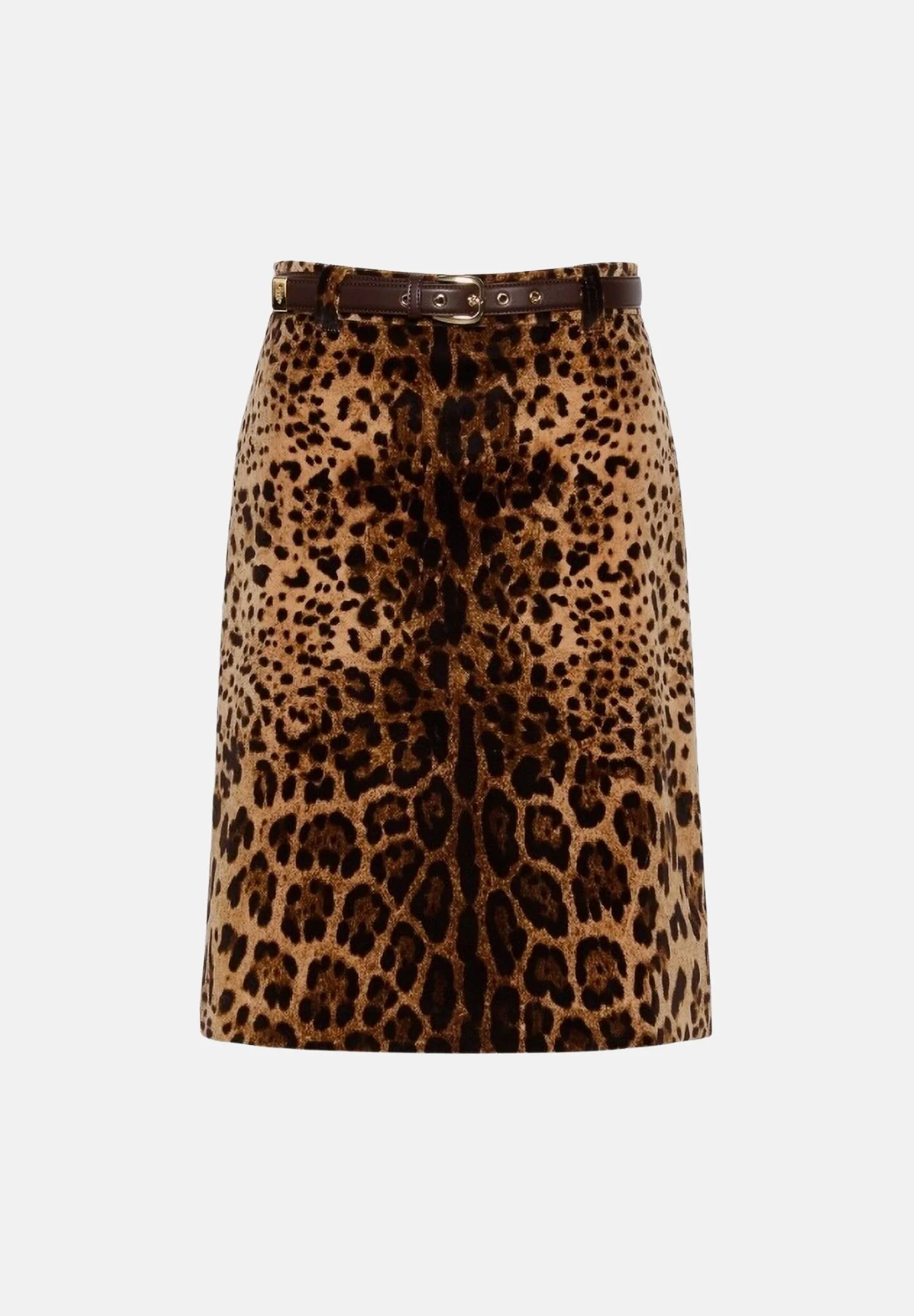 Image of MAX MARA Mini gonna in velluto  marrone MSTFALANGE da donna.