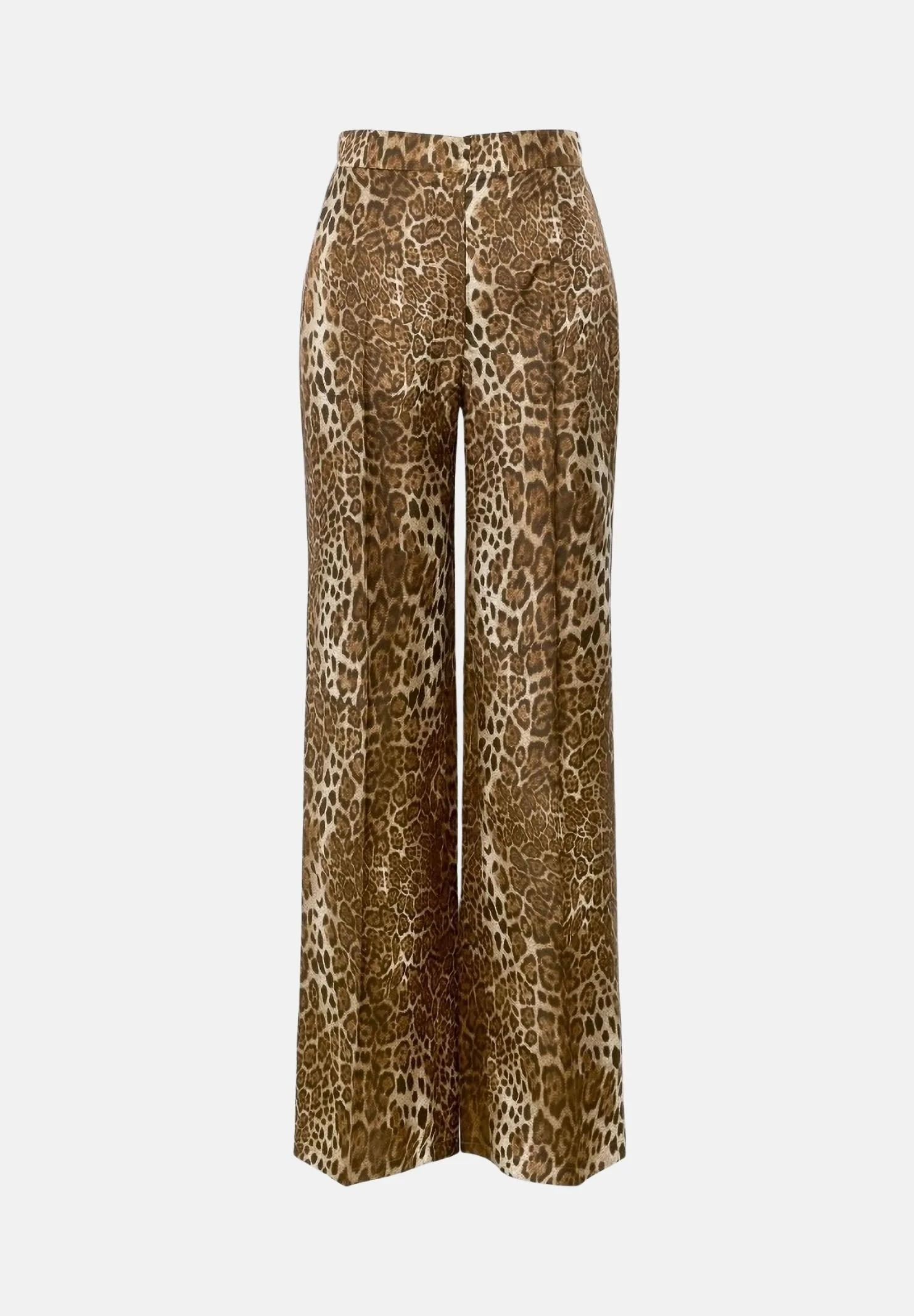 Image of MAX MARA PantalonI marroni in seta MSTROMANA da donna.