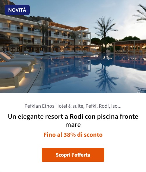 Un elegante resort a Rodi con piscina fronte mare